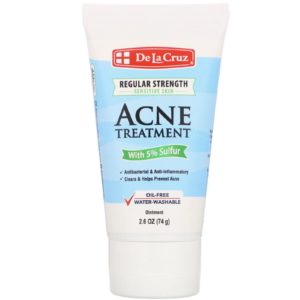 De La Cruz, Ointment, Acne Treatment with 10% Sulfur 2.6oz 74g